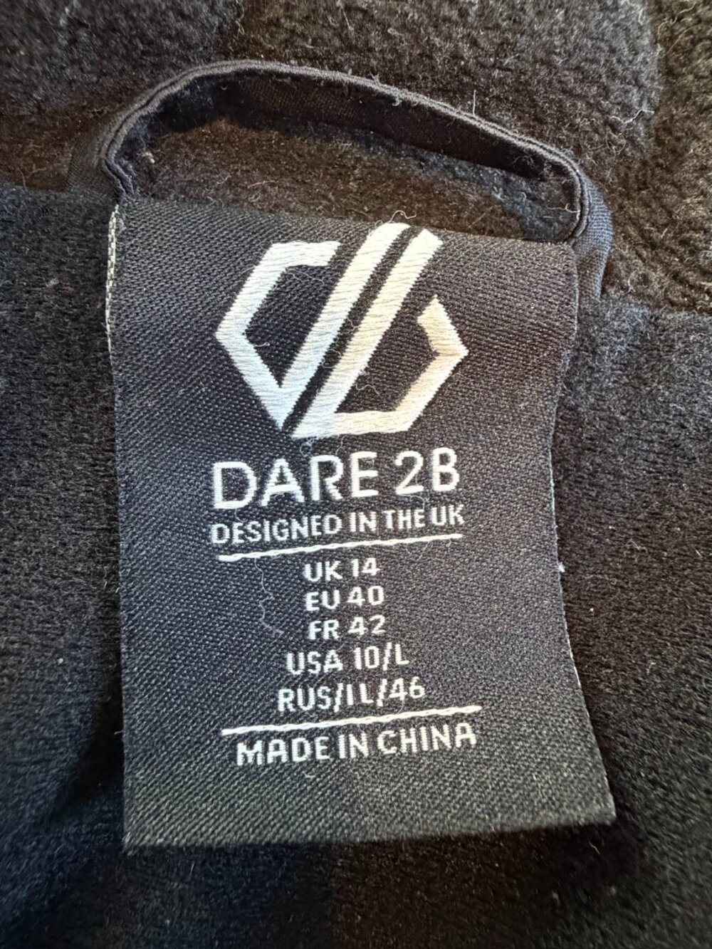 Dare2B Black Dynamical Ski Jacket Coat Sz 10/L - Picture 13 of 16